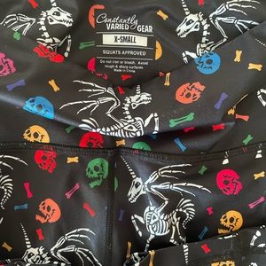 Constantly Varied Gear CVG unicorn skeleton capris